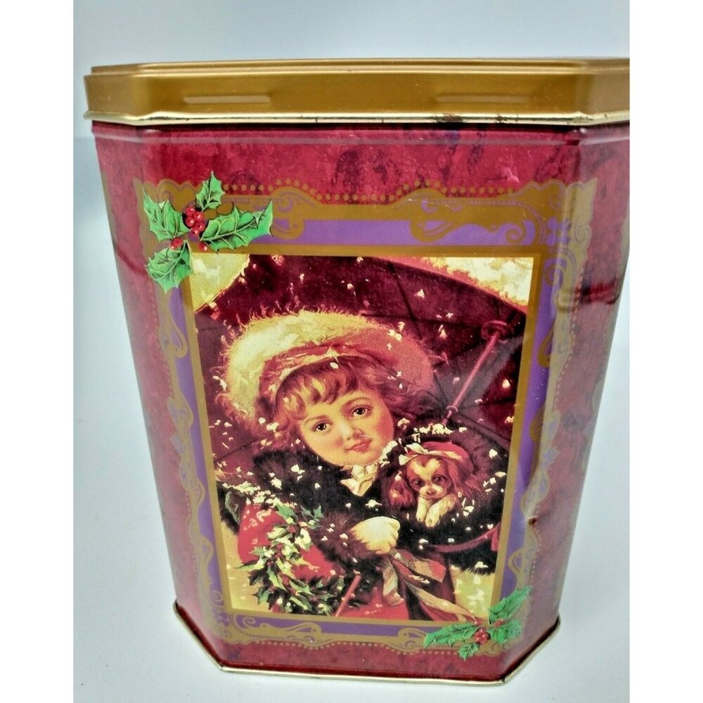Vintage 1960’s Christmas “Victorian Memories” Octagon shaped